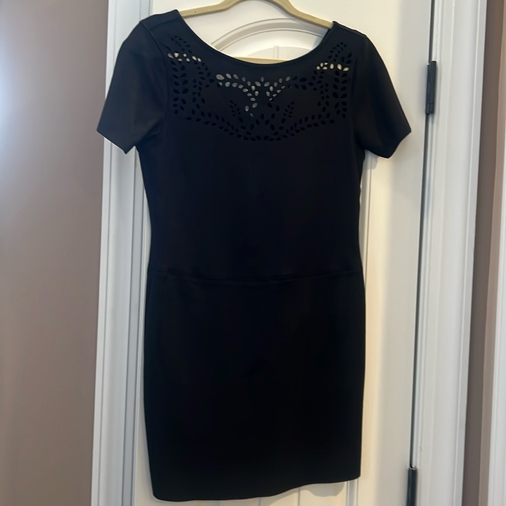 Black micro suede Sanctuary short sleeve dress. Size small